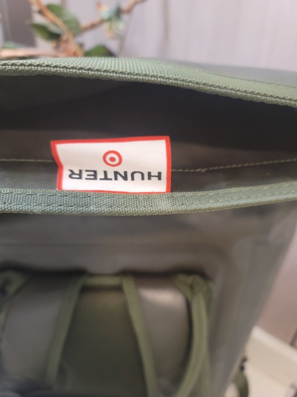 Hunter Target Roll-Top Backpack Cooler -Olive  Green/Orange Rubber - Picture 5 of 6